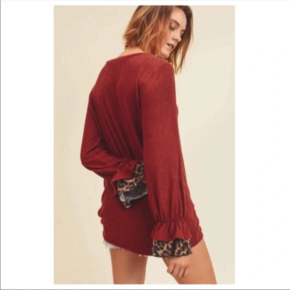 ✋Sold Out!!!🤚Gorgeous Cashmere Brushed Wine - Picture 5 of 8